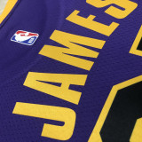 22/23 LAKERS JAMES #23 Purple Top Quality Hot Pressing NBA Jersey (Trapeze Edition)
