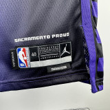 23/24 Kings DeROZAN #10 Purple Flying Man Top Quality Hot Pressing NBA Jersey飞人版