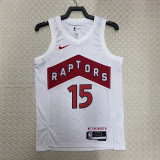 22/23 Raptors CARTER #15 White Top Quality Hot Pressing NBA Jersey