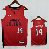 24/25 HEAT HERRO # 14 Red Top Quality Hot Pressing Retro NBA Jersey 24/25 HEAT HERRO # 14 Red Top Quality Hot Pressing Retro NBA Jersey