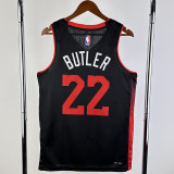 23/24 HEAT BUTLER #22 Black City Edition Top Quality Hot Pressing NBA Jersey (V领）