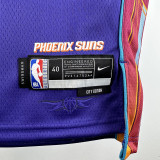 23/24 SUNS BOOKER #1 Purple City Edition Top Quality Hot Pressing NBA Jersey