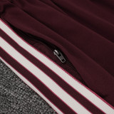 25/26 Bayern Maroon  Kids  Half Pull Tracksuit #E2515 (半拉链)