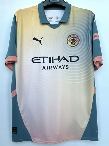 24/25 Man City 1:1 Fourth Fans Soccer Jersey