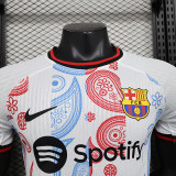 24/25 BAR  White Puzzle Special Edition  Player Version Soccer Jersey