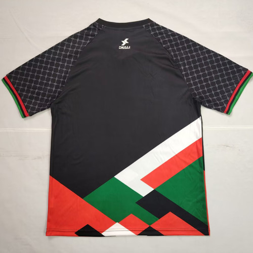 25/26 Palestino Deportivo Black Puzzle Fans Soccer Jersey