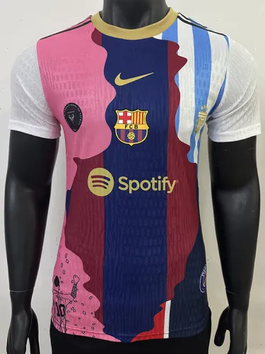 25/26 BAR  Messi Commemorative Edition  Player Version Soccer Jersey(MESSI#10)