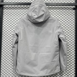 24/25 A804 White Thickened Assault  Hooded Windbreaker (加厚冲锋衣）