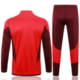 24/25 Internacional Red Half Pull Tracksuit  (半拉链、B828)