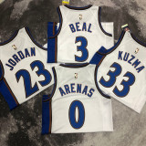 22/23 Wizards ARENAS #0 White Top Quality Hot Pressing NBA Jersey (Retro Logo)