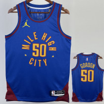22/23 Nuggets GORDON #50 Blue Top Quality Hot Pressing NBA Jersey (Trapeze Edition) 飞人版 22/23 Nuggets GORDON #50 Blue Top Quality Hot Pressing NBA Jersey (Trapeze Edition) 飞人版