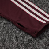 25/26 Bayern Maroon  Kids  Half Pull Tracksuit #E2515 (半拉链)
