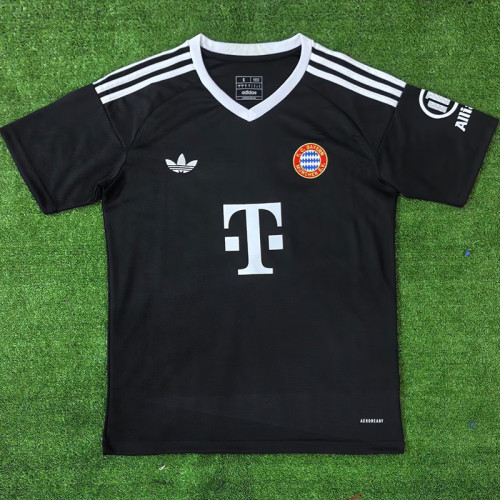 24/25 Bayern Black Goalkeeper  Fans Soccer Jersey