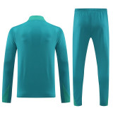 24/25  Portugal Green  Kids Half Pull Tracksuit  (半拉链、童装)