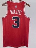 22/23 BULLS WADE #3 Red Top Quality Hot Pressing NBA Jersey