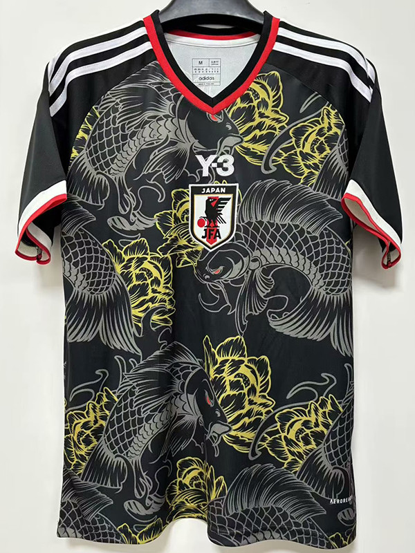 25/26 Japan(Y-3) Koi Fish Black Player Version Soccer Jersey
