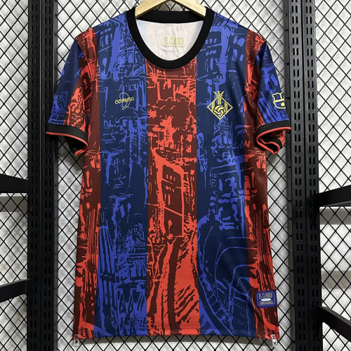 24/25 BAR Road Number Joint Edition Fans Soccer Jersey