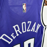 24/25 Kings DeROZAN #10  Purple Top Quality Hot Pressing Retro NBA Jersey