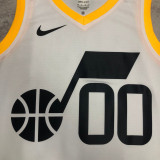 22/23 JAZZ CLARKSON #00 White Top Quality Hot Pressing NBA Jersey