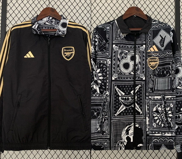 2024 Arsenal appearance uniform embroidered double-sided Windbreaker（双面风衣）