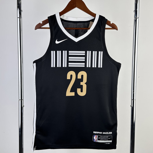 23/24 Grizzlies ROSE #23 Black City Edition Top Quality Hot Pressing NBA Jersey