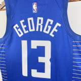 22/23 Clippers GEORGE #13 Blue Top Quality Hot Pressing NBA Jersey