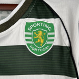 2001/2002 Sporting Lisbon Home Long Sleeve Retro Soccer Jersey (长袖)