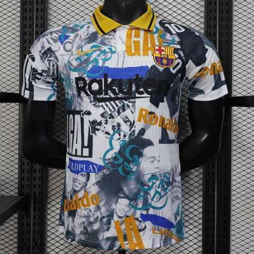 25 /26 BAR Famous Star Commemorative Edition   Player Version Soccer Jersey