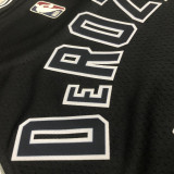 22/23 SA Spurs DEROZAN #10 Black Top Quality Hot Pressing NBA Jersey (Retro Logo)