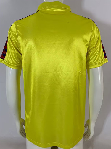 1982/1984 BAR Away Yellow Retro Soccer Jersey