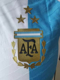 22/23 Argentina Home 3 Stars Player Version Soccer Jersey (三星)
