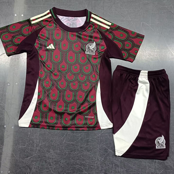 24/25 Mexico Home Kids Soccer Jersey