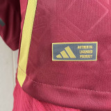 2024 Belgium Home Long Sleeve  Player Version Soccer Jersey(长袖)