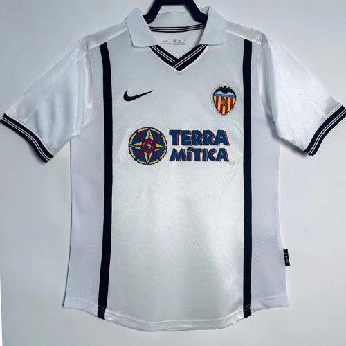 2000/2001 Valencia Home Retro Soccer Jersey