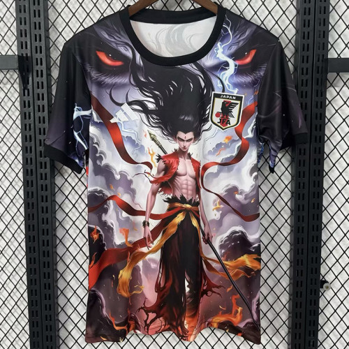 25/26 Japan Nezha Grey Black Fans  Soccer Jersey