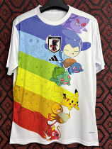 24/25 Japan White Rainbow Pok é Mon Edition Fans Soccer Jersey 24/25 Japan White Rainbow Pok é Mon Edition Fans Soccer Jersey