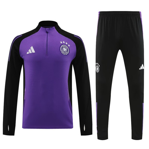 24/25  Germany Purple  Half Pull Tracksuit  (半拉链)