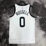 22/23 TIMBERWOLVES RUSSELL #0 White City Edition Top Quality Hot Pressing NBA Jersey