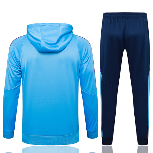 24/25 Argentina Light Blue Kids Hooded  Tracksuit # E974加绒童装