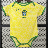 24/25 Brazil Home  Baby Infant Crawl Suit