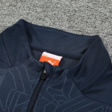 24/25 Man City Royal Blue Half Pull Tracksuit  (半拉链)