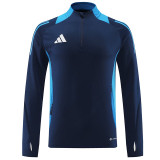 24/25 AD Sapphire Blue Half Zipper Sportswear # 801 宝蓝(半拉链)