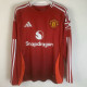 24/25 Man Utd Home Long sleeve  Fans Soccer Jersey (长袖)