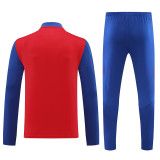24/25 Spain  Red  Kids Half Pull Tracksuit (半拉链、童装)