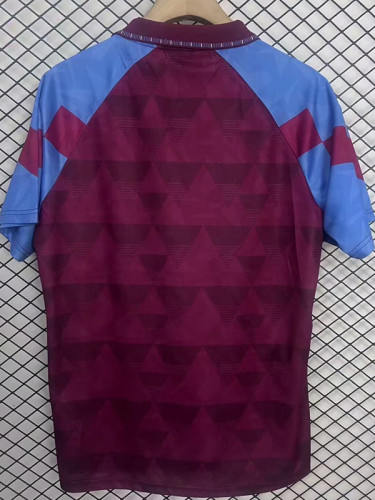 1990 Aston Villa Home Retro Soccer Jersey