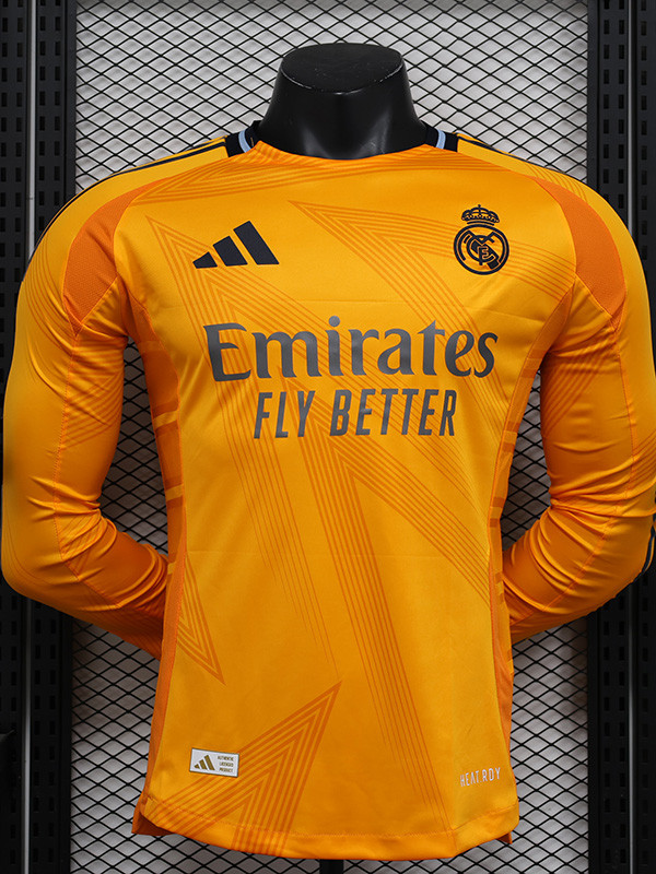 24/25 RMA Away Long Sleeve Player Version Soccer Jersey(长袖)