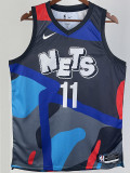 23/24 NETS IRVING #11 Blue Black City Edition Top Quality Hot Pressing NBA Jersey