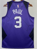 2017/18 SUNS PAUL #3 Royal Blue City Edition Top Quality Hot Pressing NBA Jersey