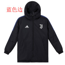 22/23 JUV Black Hooded Cotton Coat Blue Edge (蓝色边) 棉衣