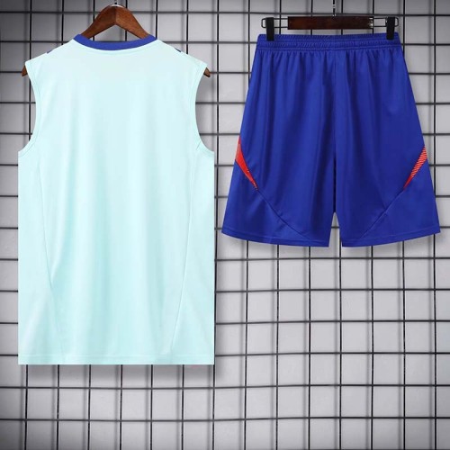 24/25 Spain Light Blue Tank top and shorts suit